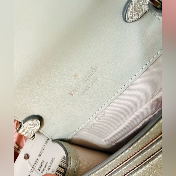 🎁 NWT Kate Spade Metallic Silver Crossbody (retail $199) *Discounted shipping - Picture 13 of 13